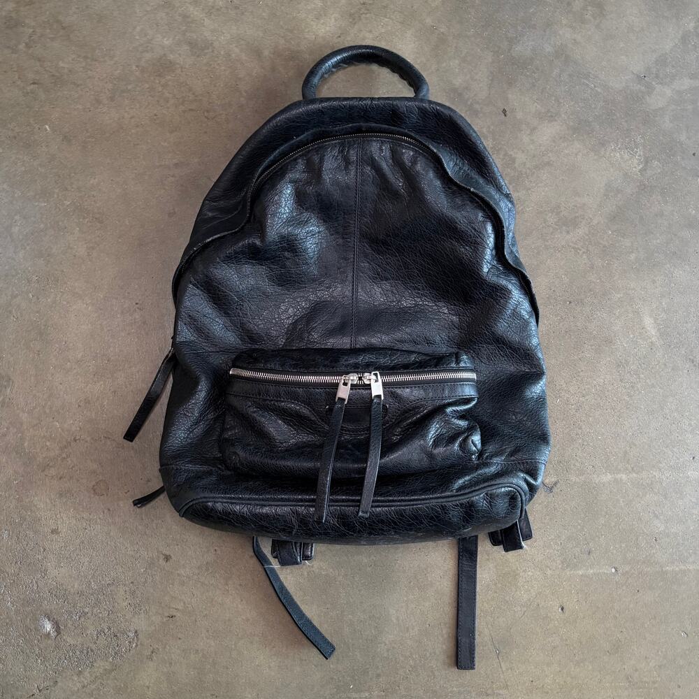 Authentic Balenciaga Arena Leather Backpack Noir.